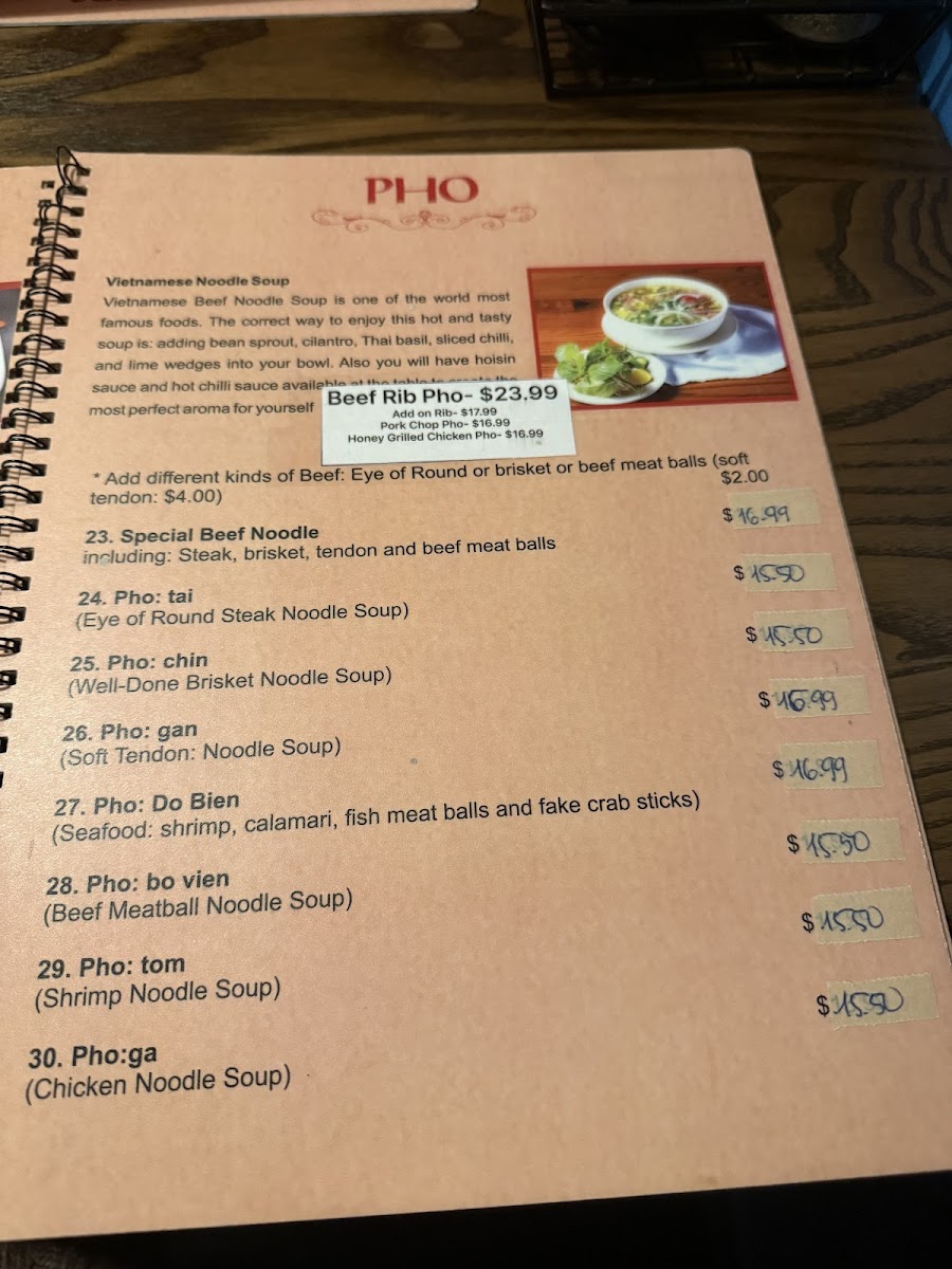 Menu Miss Saigon Pho-1